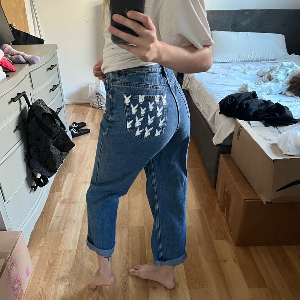 High-Waisted Mom Jeans
